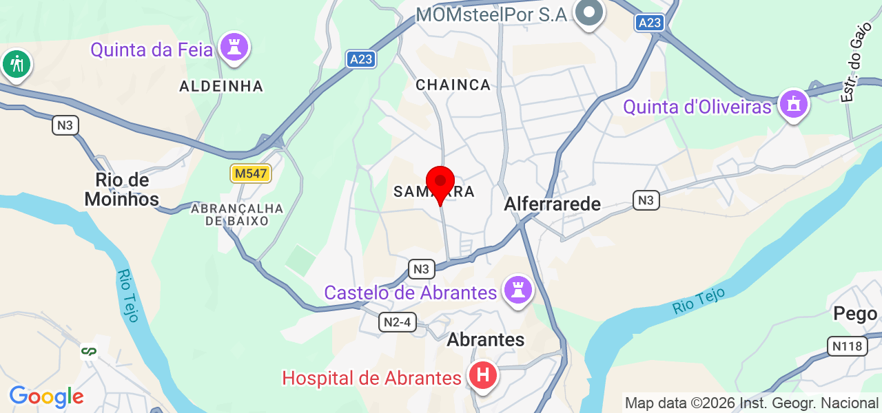 ModellitPortugal - Santarém - Abrantes - Mapa