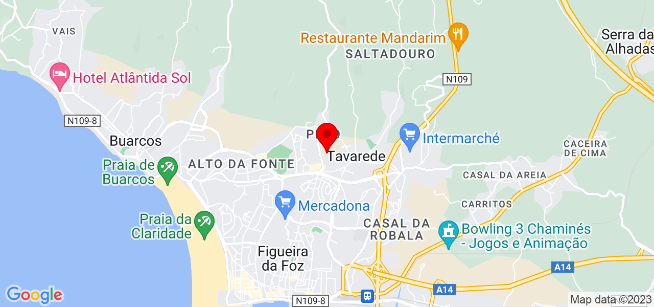 SERVI&Ccedil;OS RESIDENCIAIS E APOIO DOMICILIAR - Coimbra - Figueira da Foz - Mapa