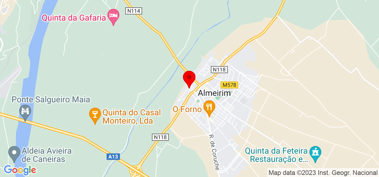 Tathiane Damaris Lopes - Santarém - Almeirim - Mapa