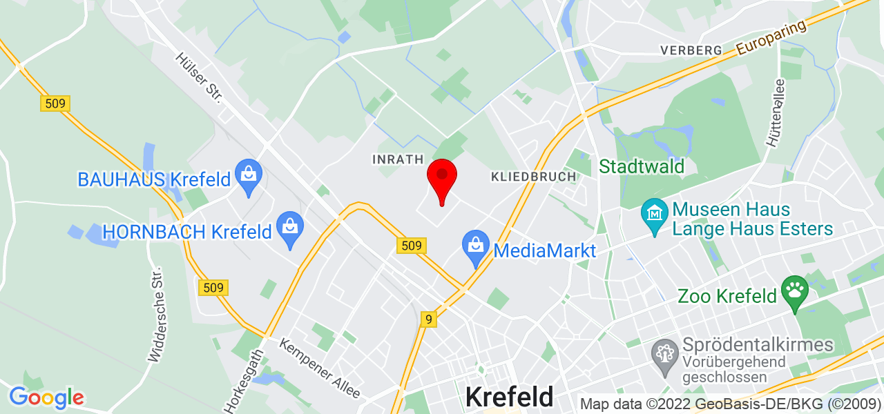 Adam Eventlocation am See &amp; Catering - Nordrhein-Westfalen - Krefeld - Mapa