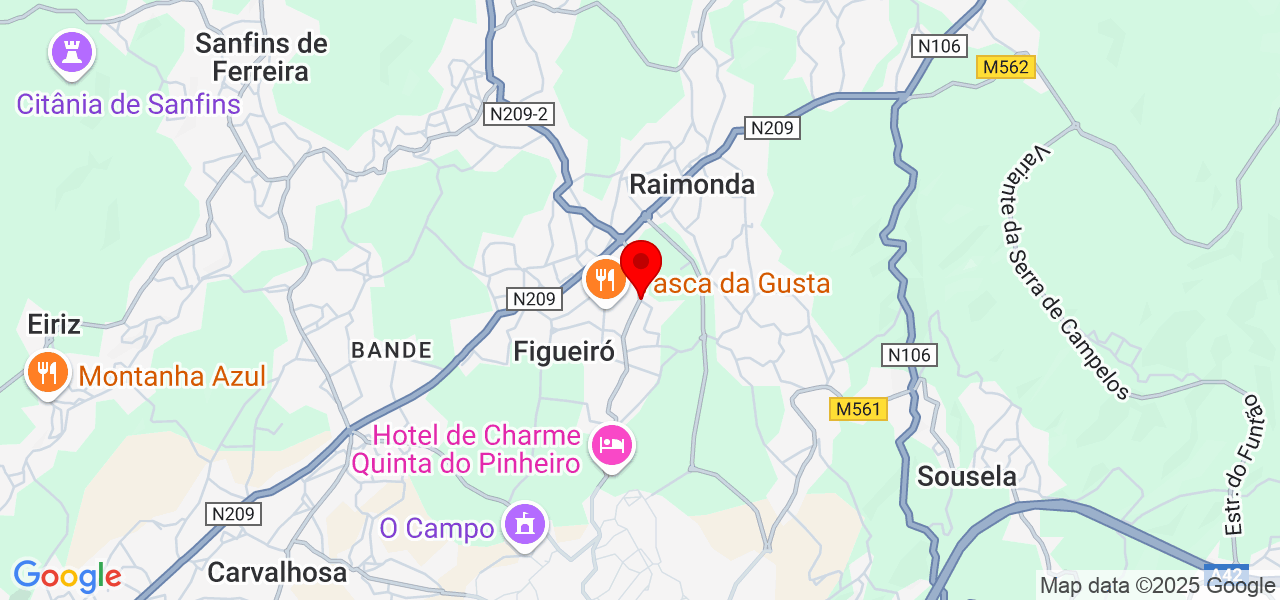 Jailson Ferreira - Porto - Paços de Ferreira - Map
