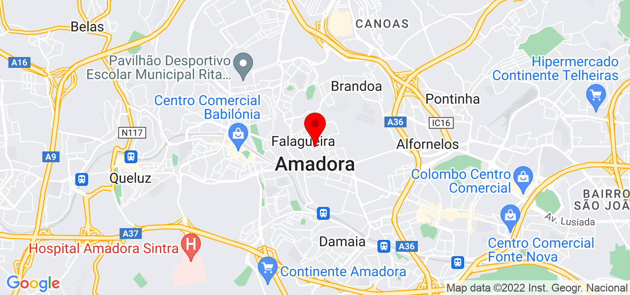 ACHISeason - Lisboa - Amadora - Mapa