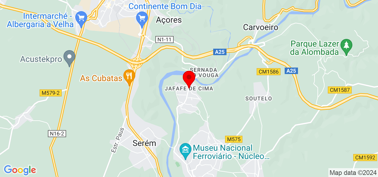 Adriana - Aveiro - Águeda - Mapa