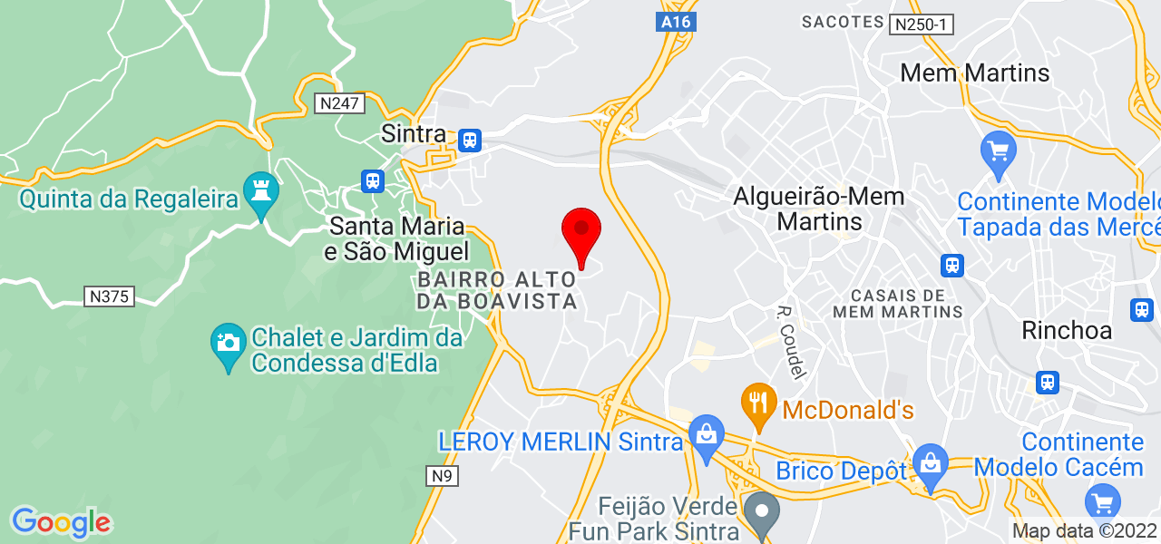Marta Uva - Lisboa - Sintra - Mapa