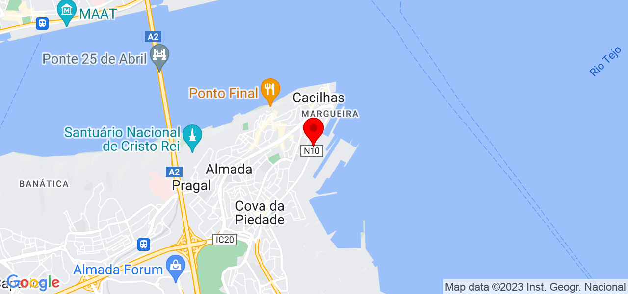 Leandro silva - Setúbal - Almada - Mapa