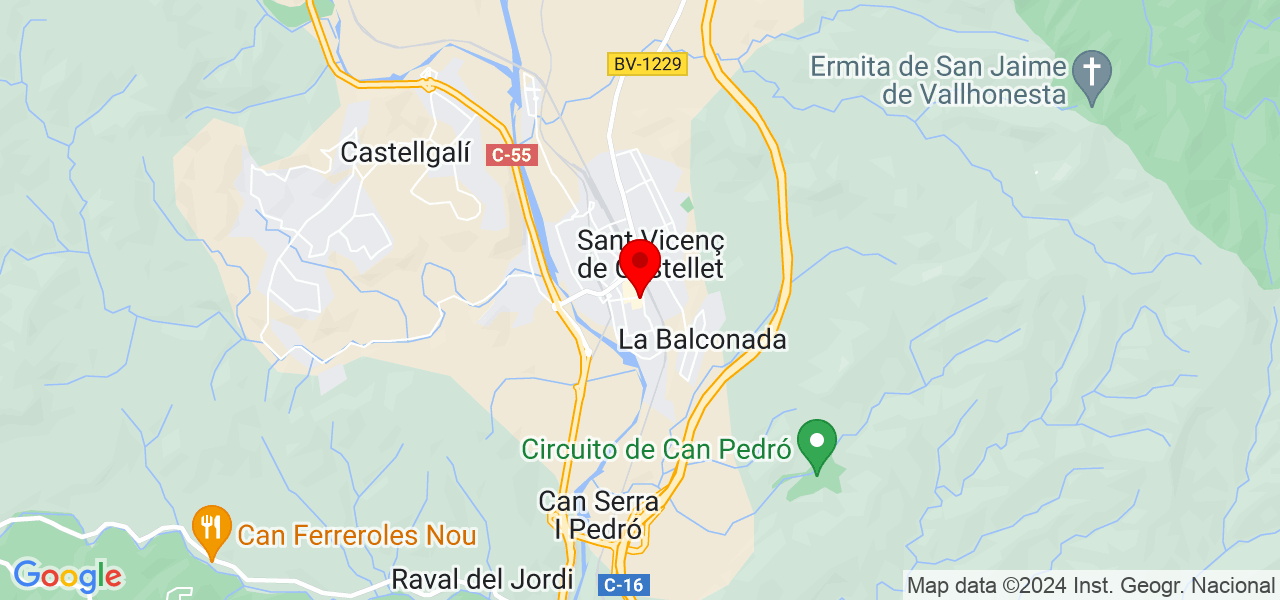 TANIAILUSTRA - Cataluña - Sant Vicenç de Castellet - Mapa