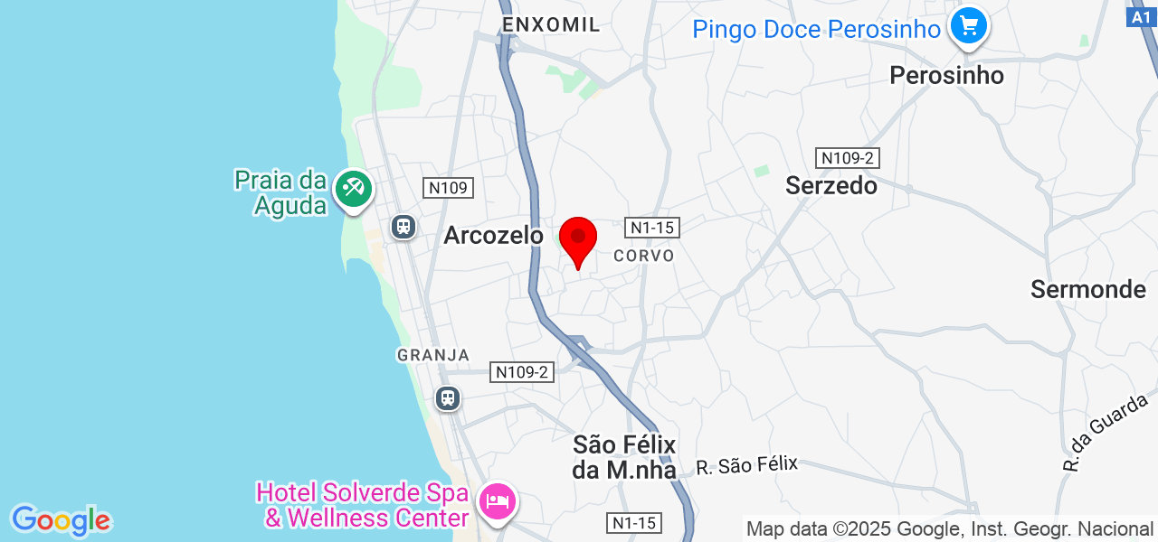 Luis Fernandes - Porto - Vila Nova de Gaia - Map
