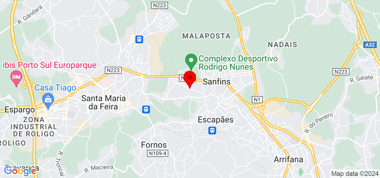 Bruna Marques - Aveiro - Santa Maria da Feira - Map