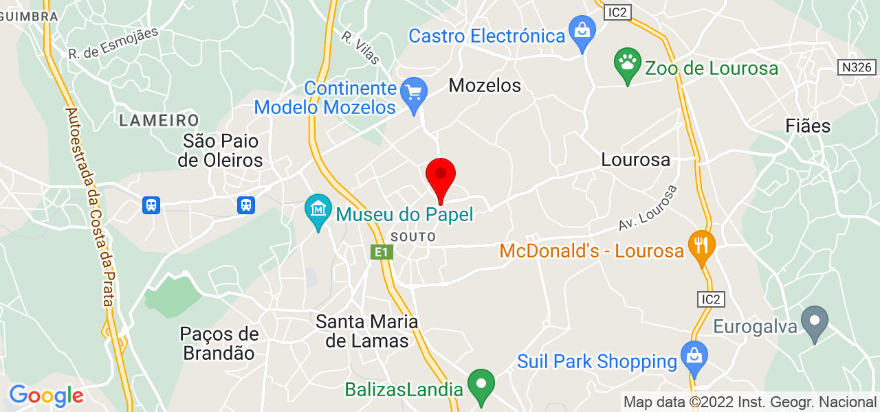Tiago Sousa - Aveiro - Santa Maria da Feira - Mapa
