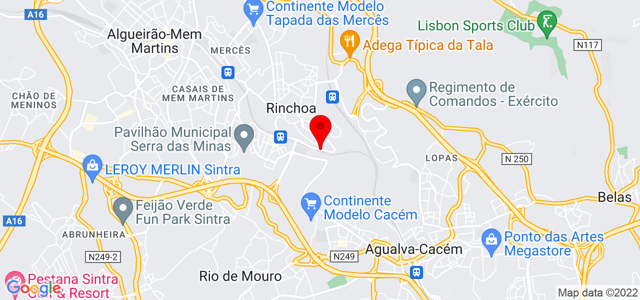 Margarida rocha - Lisboa - Sintra - Mapa