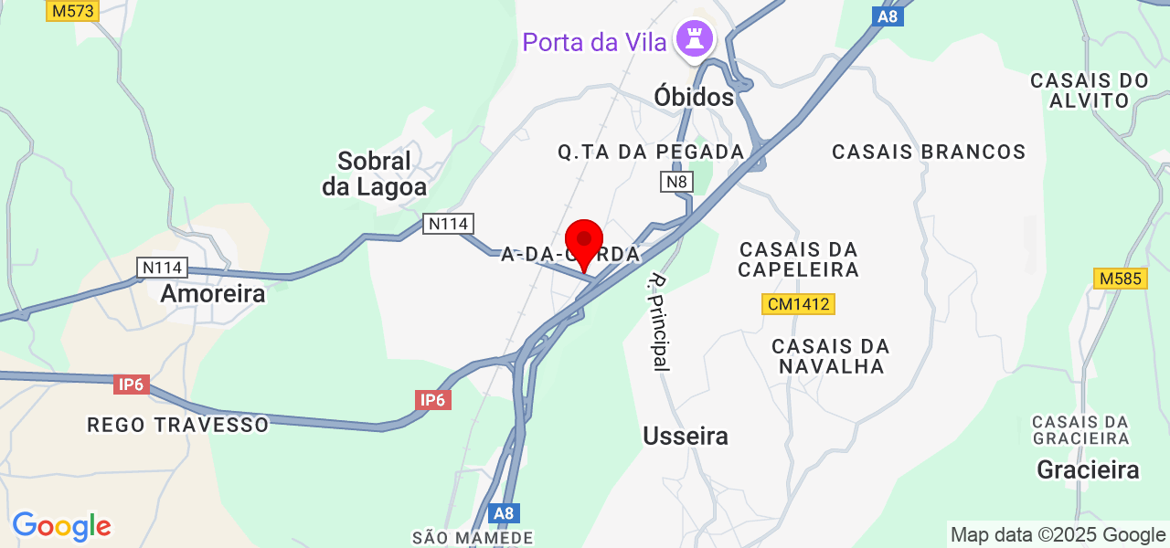 Naldo Soluções - Leiria - Óbidos - Map