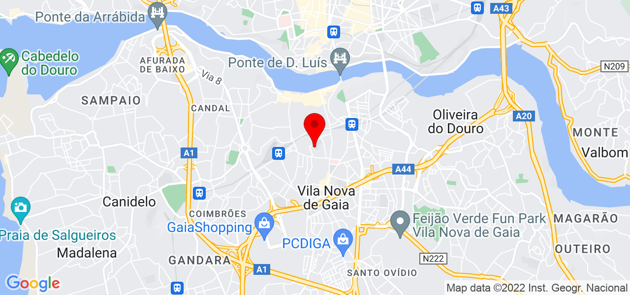 Alex D - Porto - Vila Nova de Gaia - Mapa