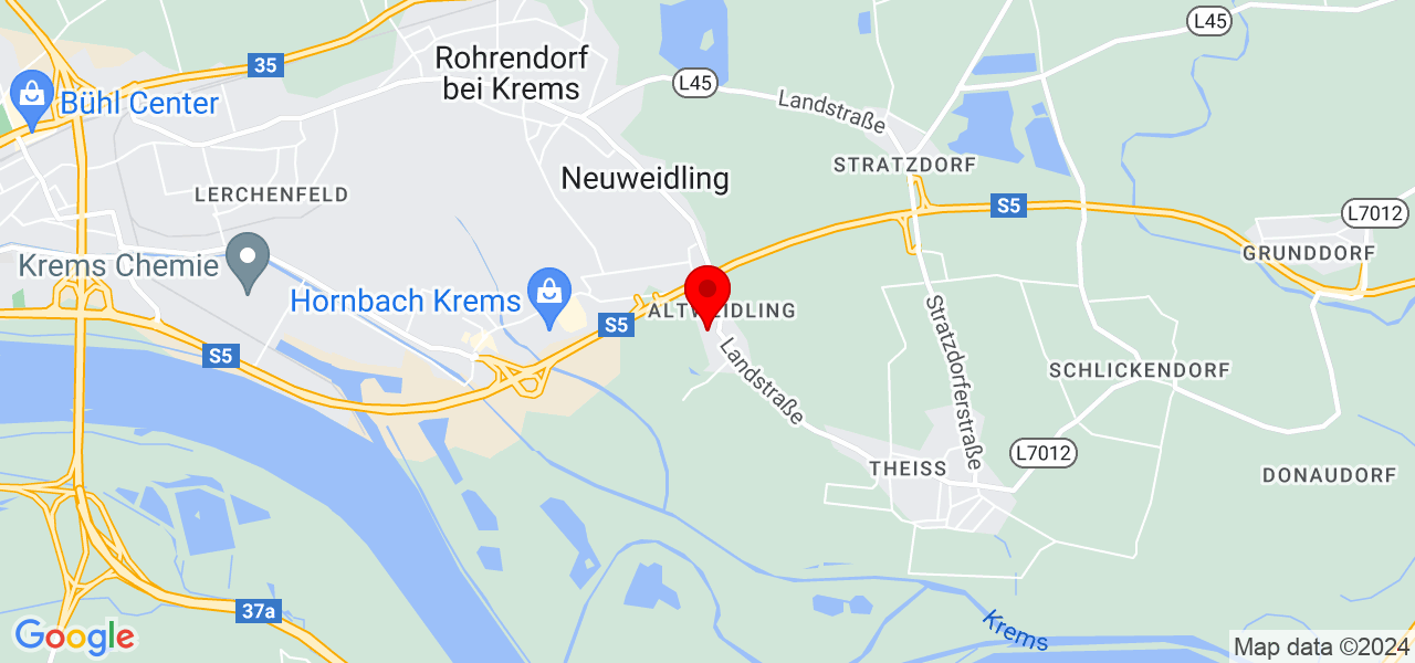 B&uuml;geltraum - Niederösterreich - Krems-Land - Karte