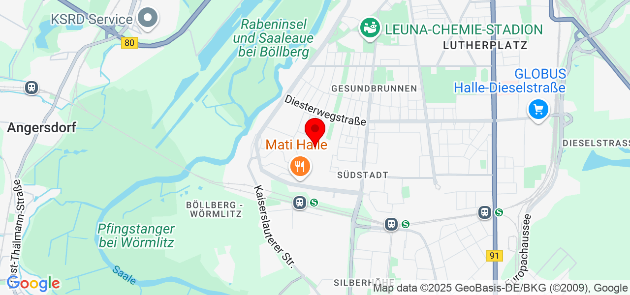 LIVE-PROJEKT - Sachsen-Anhalt - Halle (Saale) - Map