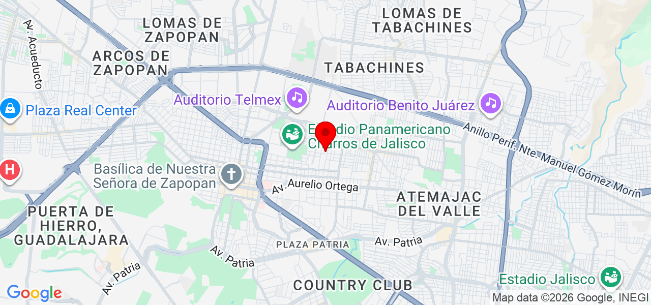 Isis Espinosa - Jalisco - Zapopan - Map