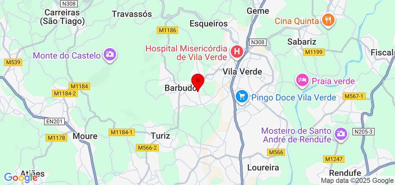 Guilherme/Kau&atilde; - Braga - Vila Verde - Karte