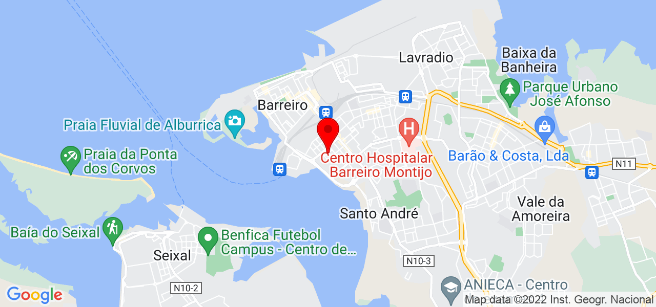 Roque Firmino, engenharia e seguran&ccedil;a - Setúbal - Barreiro - Mapa