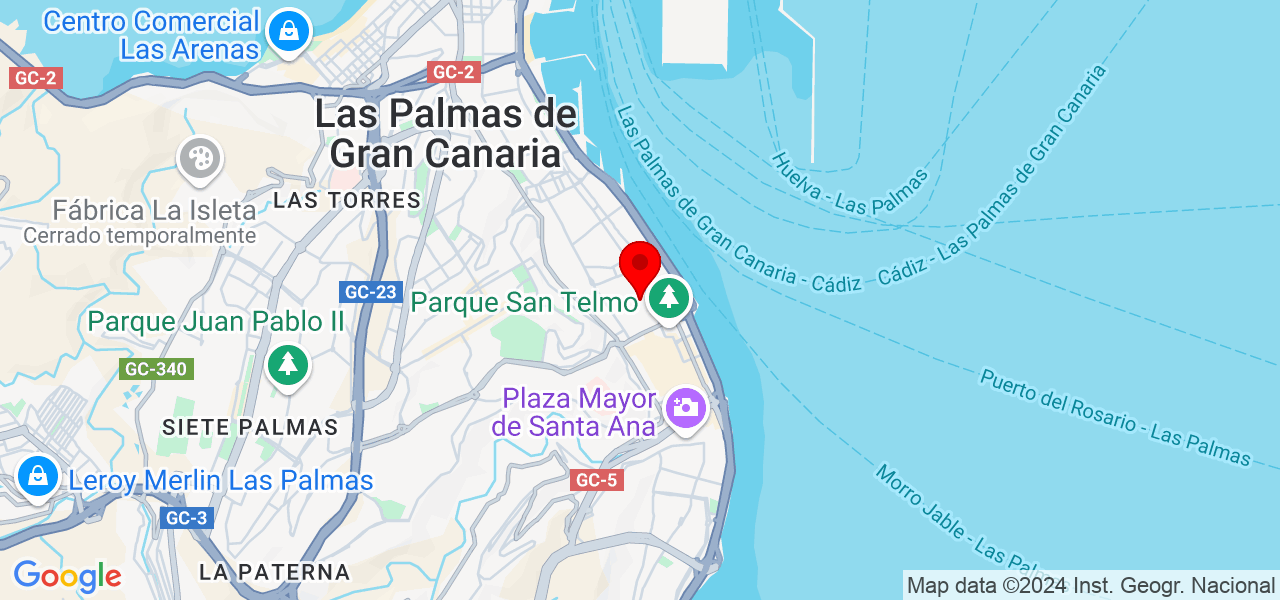 COMPOSED - Islas Canarias - Las Palmas de Gran Canaria - Map
