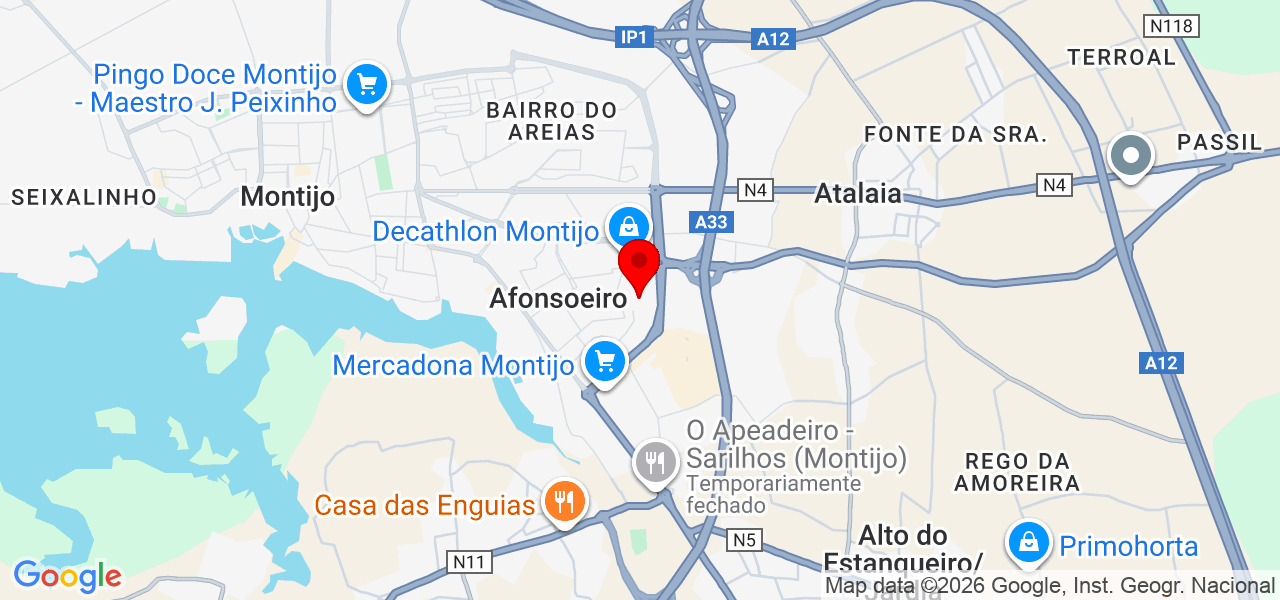 Juliana Oliveira de Souza - Setúbal - Montijo - Karte