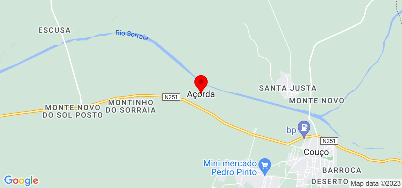 João c. Carvalho - Santarém - Coruche - Map