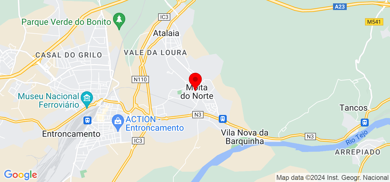 Ney Ramos Climatiza&ccedil;&atilde;o - Santarém - Vila Nova da Barquinha - Mapa