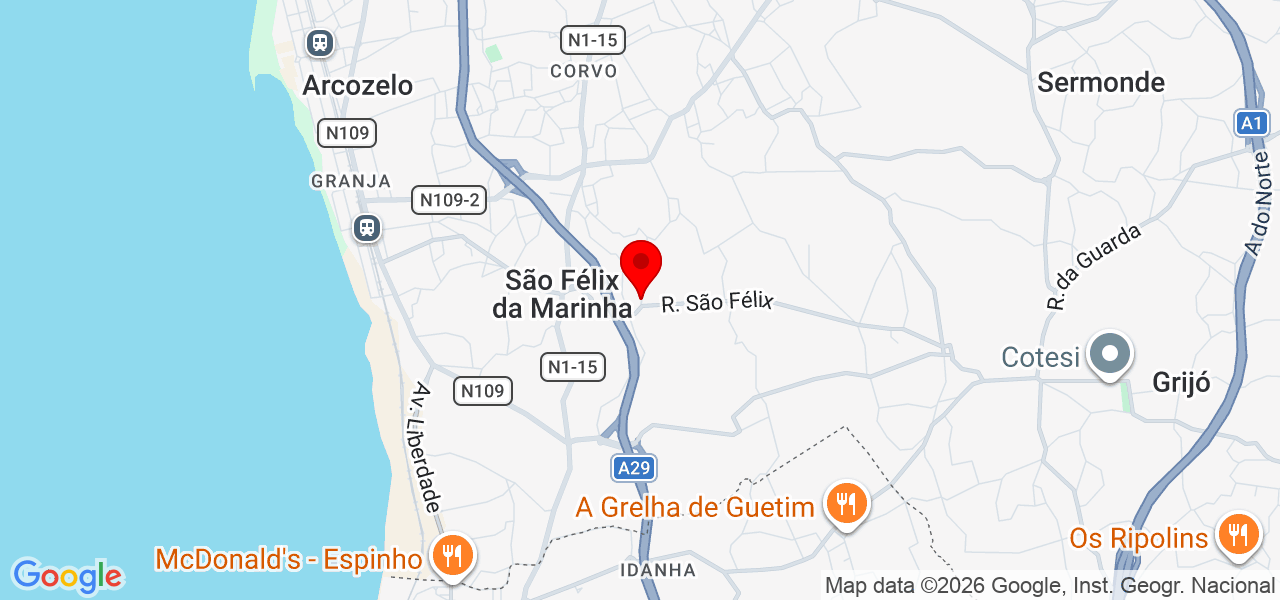 Inês Verdade - Porto - Vila Nova de Gaia - Mapa