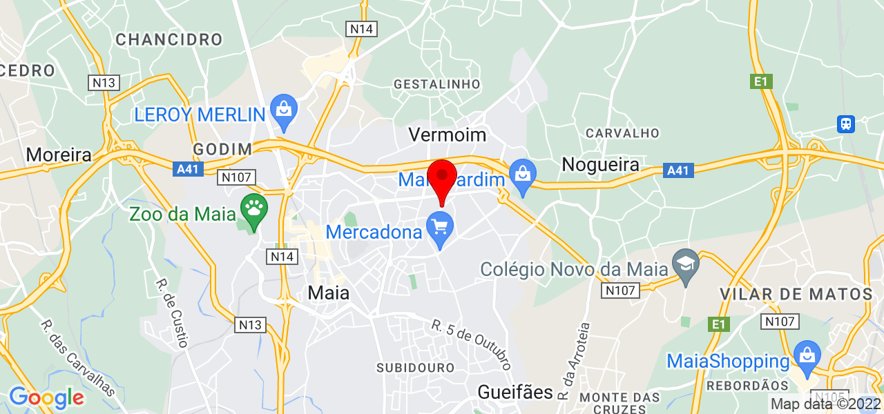 In&ecirc;s Pereira Cabeleireiros Maia por Rui Soares - Porto - Maia - Mapa