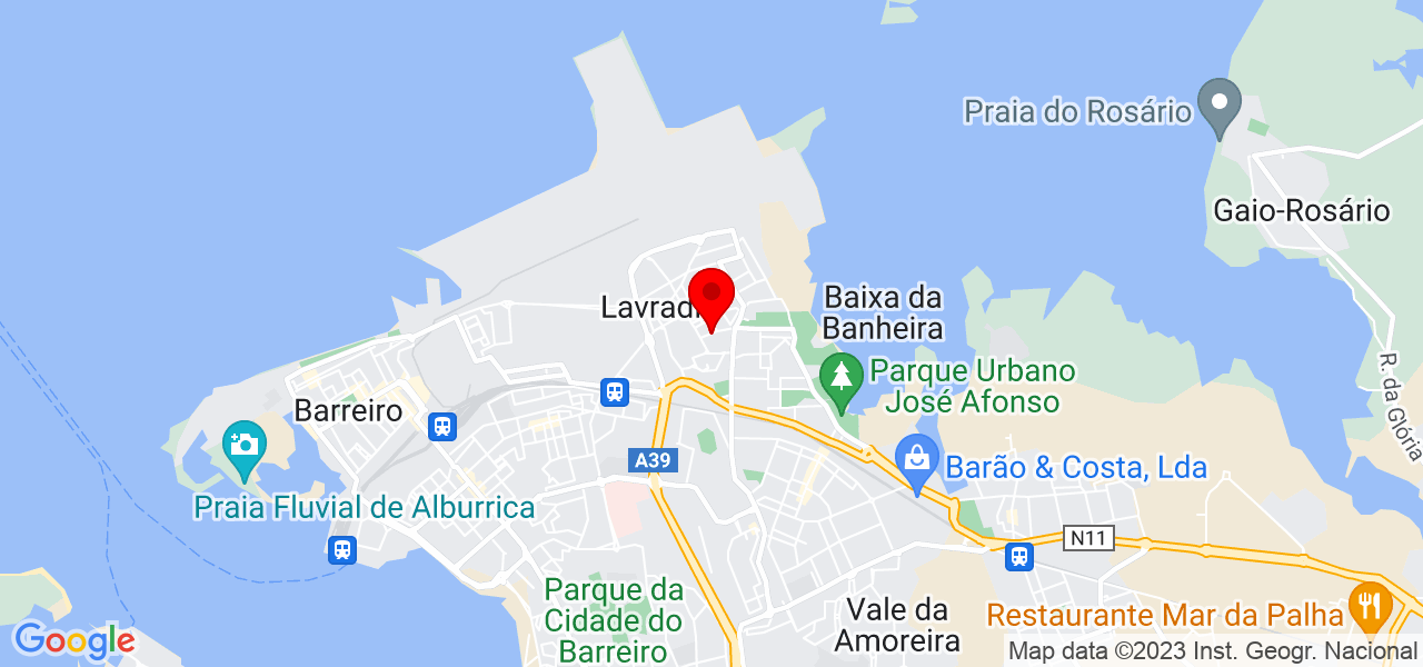 Rafael - Setúbal - Barreiro - Mapa