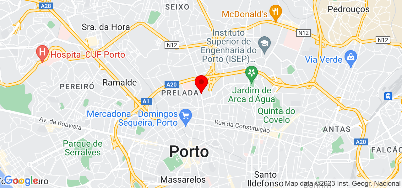 Don&aacute;ria - Porto - Porto - Mapa