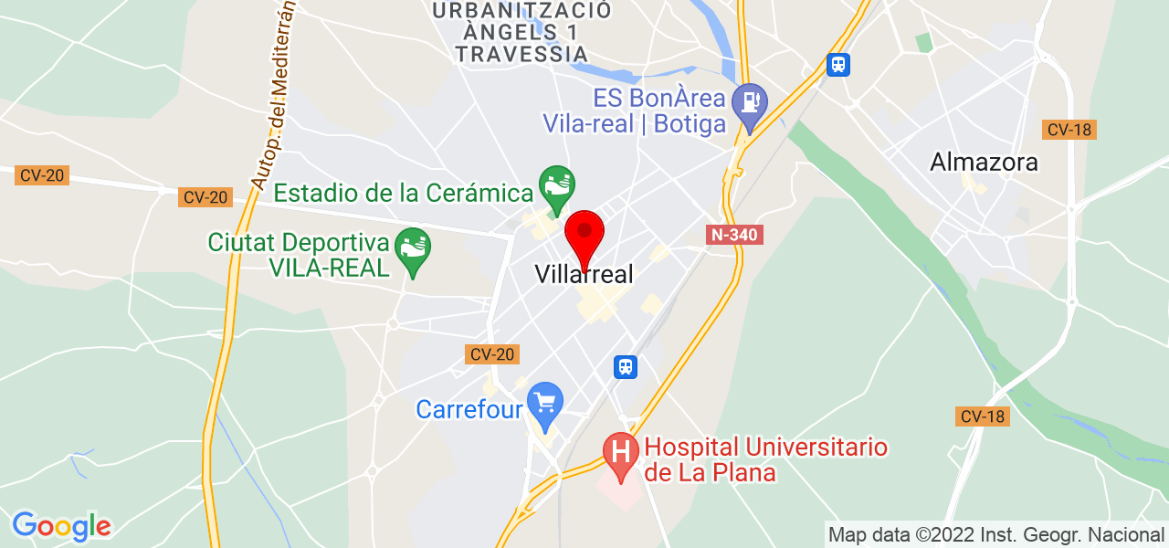 Yanet - Comunidad Valenciana - Vila-Real - Mapa