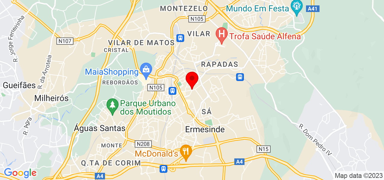 Paloma - Porto - Valongo - Mapa