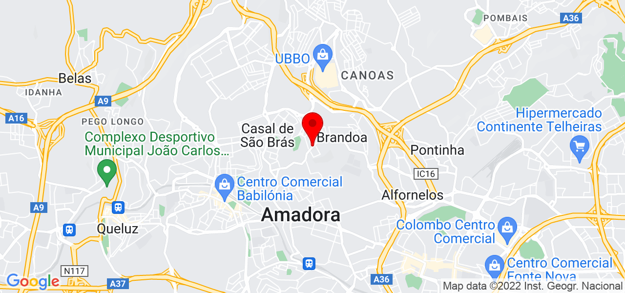Doce Limpeza - Lisboa - Amadora - Mapa