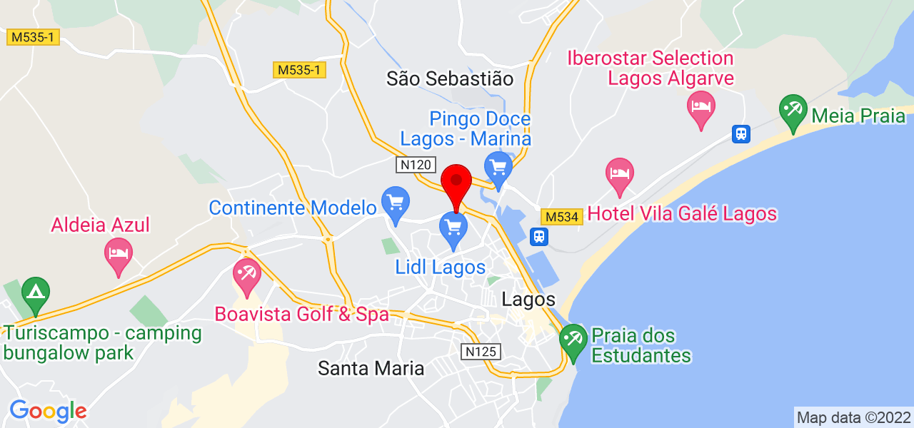 Armando Teles - Faro - Lagos - Mapa