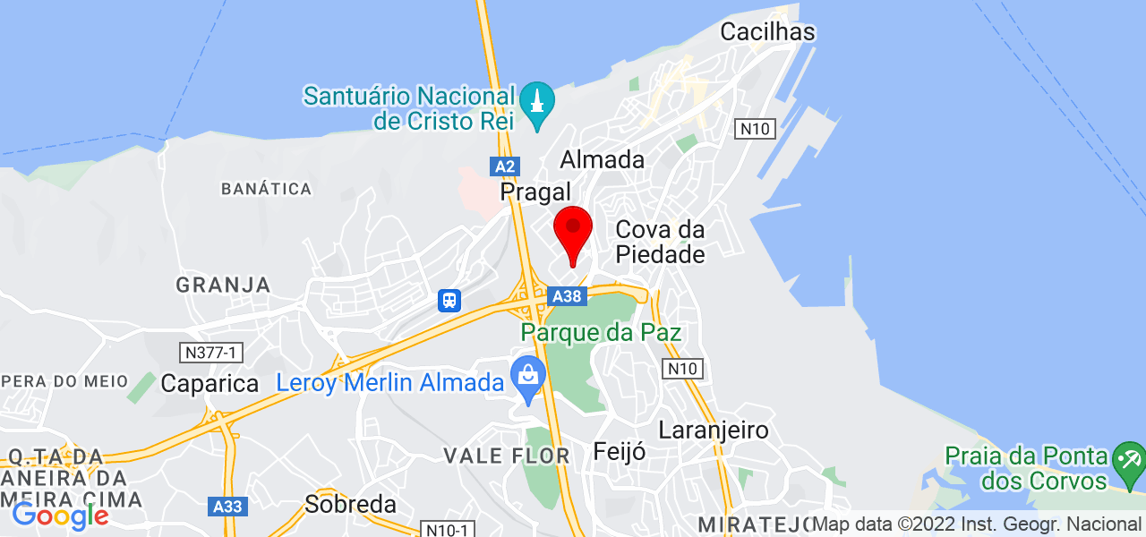 Ávila Barber - Setúbal - Almada - Map
