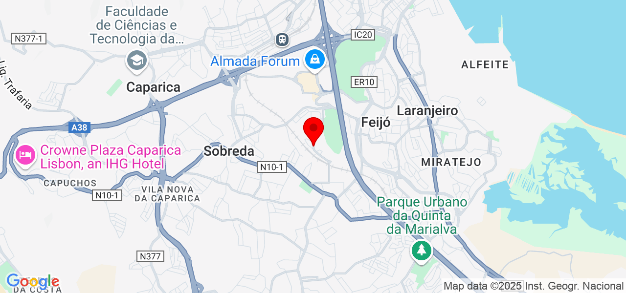 Claudina Fernandes - Setúbal - Almada - Karte