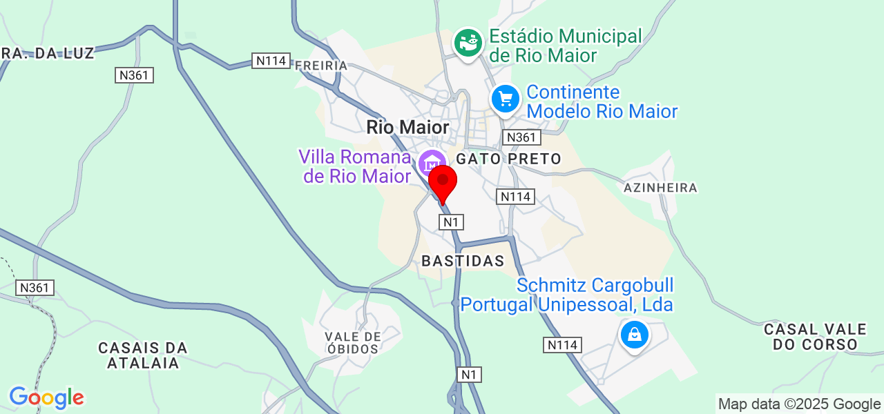 Yurii - Santarém - Rio Maior - Mapa