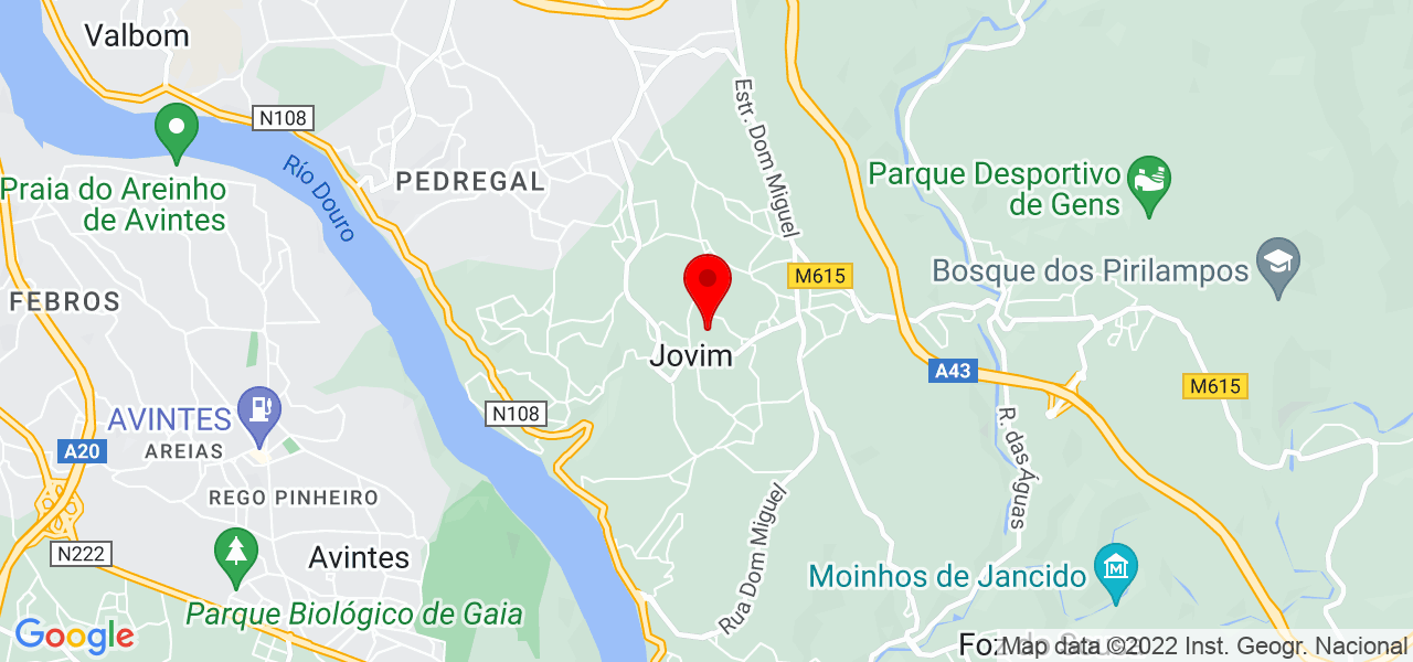 A. F. N. SERVI&Ccedil;OS - Porto - Gondomar - Mapa
