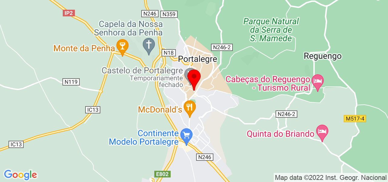 Rosenilda Silva - Portalegre - Portalegre - Mapa