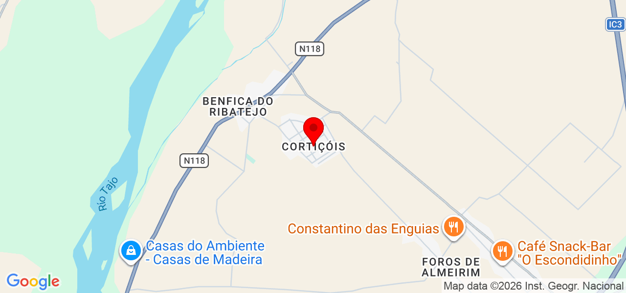 RushCargo - Santarém - Almeirim - Mapa