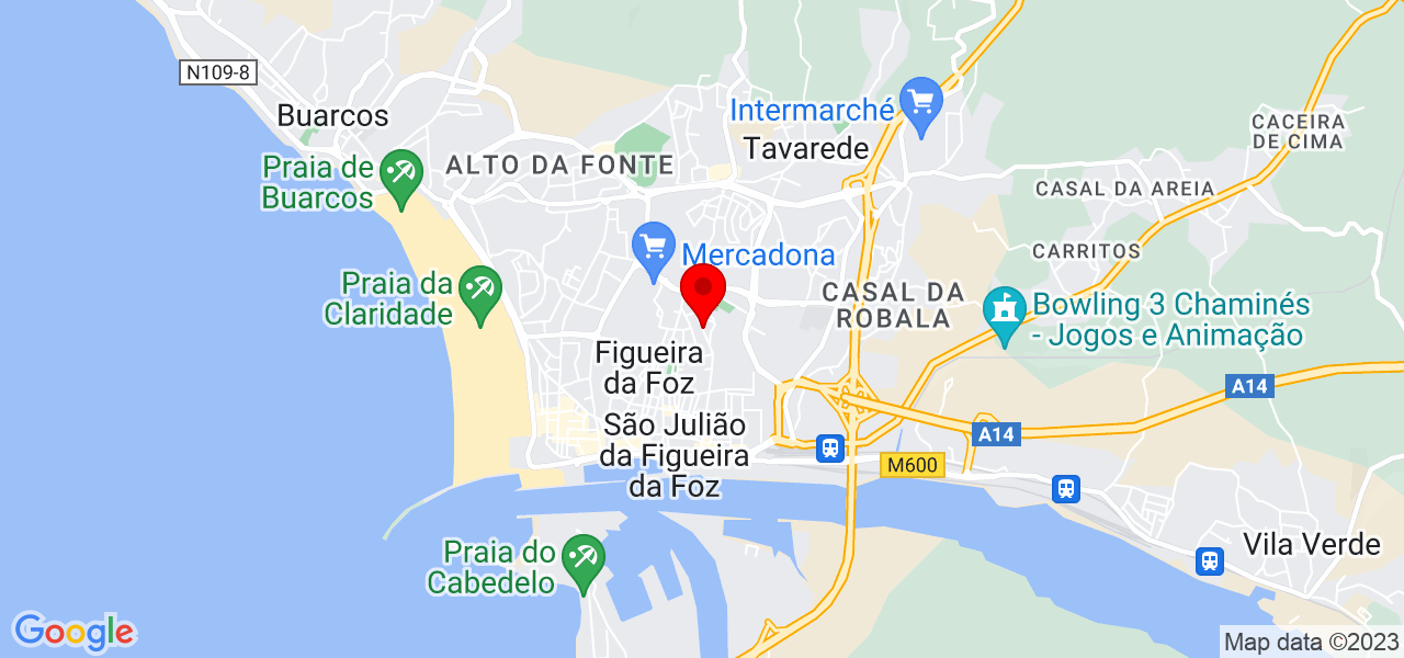 Edgar Carapinha - Coimbra - Figueira da Foz - Mapa