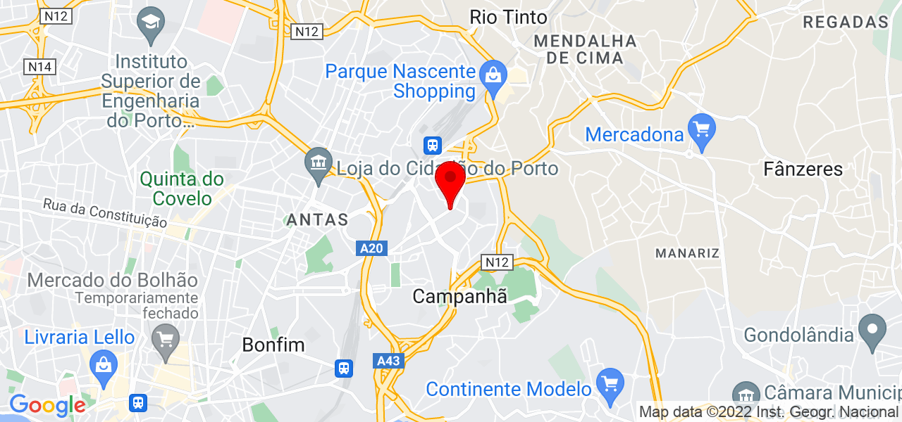 Construtor Viana - Porto - Porto - Mapa