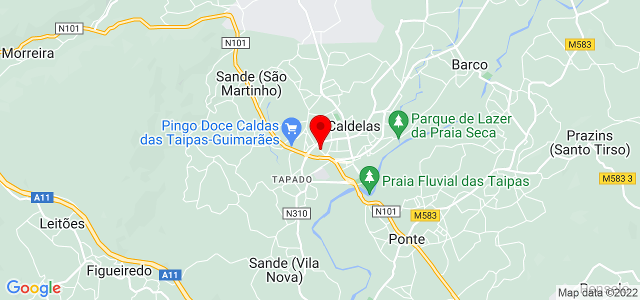 Paulo Ribeiro - Braga - Guimarães - Mapa