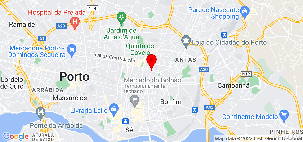 Alexandra Moura - Porto - Porto - Mapa
