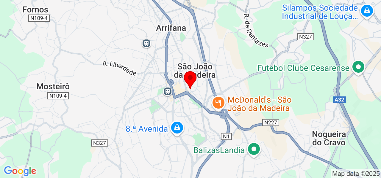 NATURCONTRASTE LDA - ASPIRA&Ccedil;&Atilde;O CENTRAL - Aveiro - São João da Madeira - Mapa