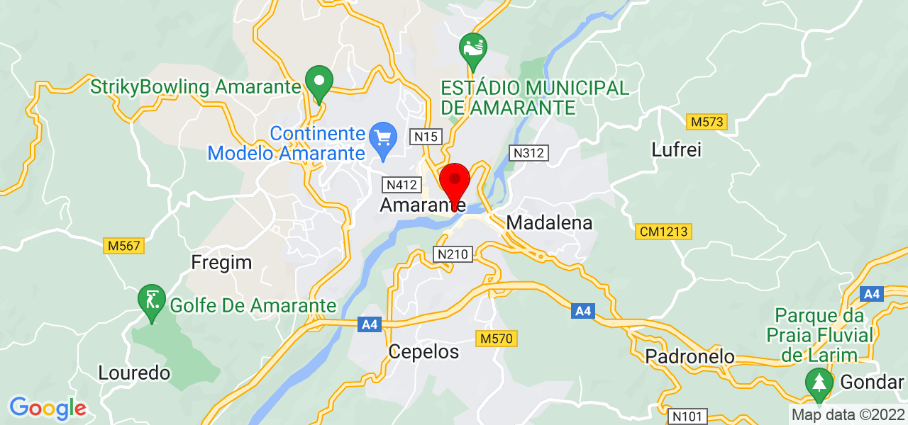 Jos&eacute; Basto - Porto - Amarante - Mapa