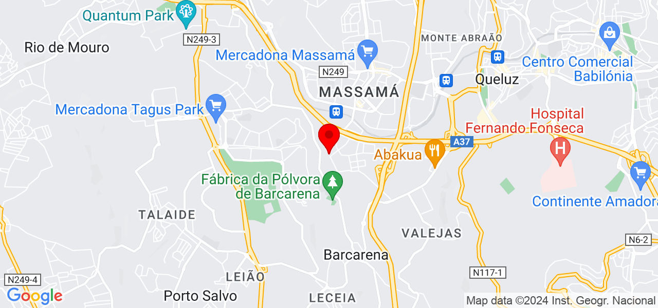 Primefixe - Lisboa - Oeiras - Mapa