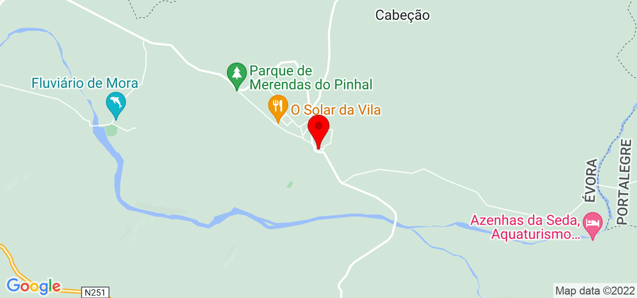 Rui Vaz - Évora - Mora - Mapa
