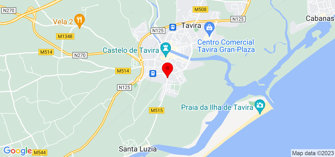 Cl&aacute;udia Costa - Faro - Tavira - Mapa