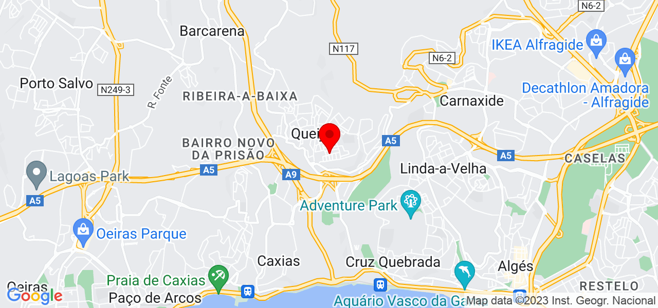 Cheila - Lisboa - Oeiras - Mapa
