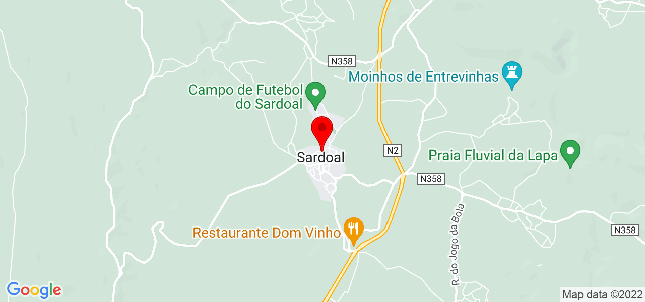 António Pereira - Santarém - Sardoal - Mapa